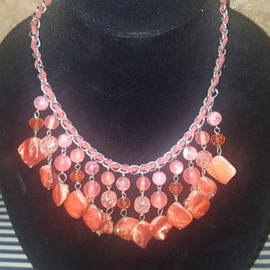 Glass beaded necklace